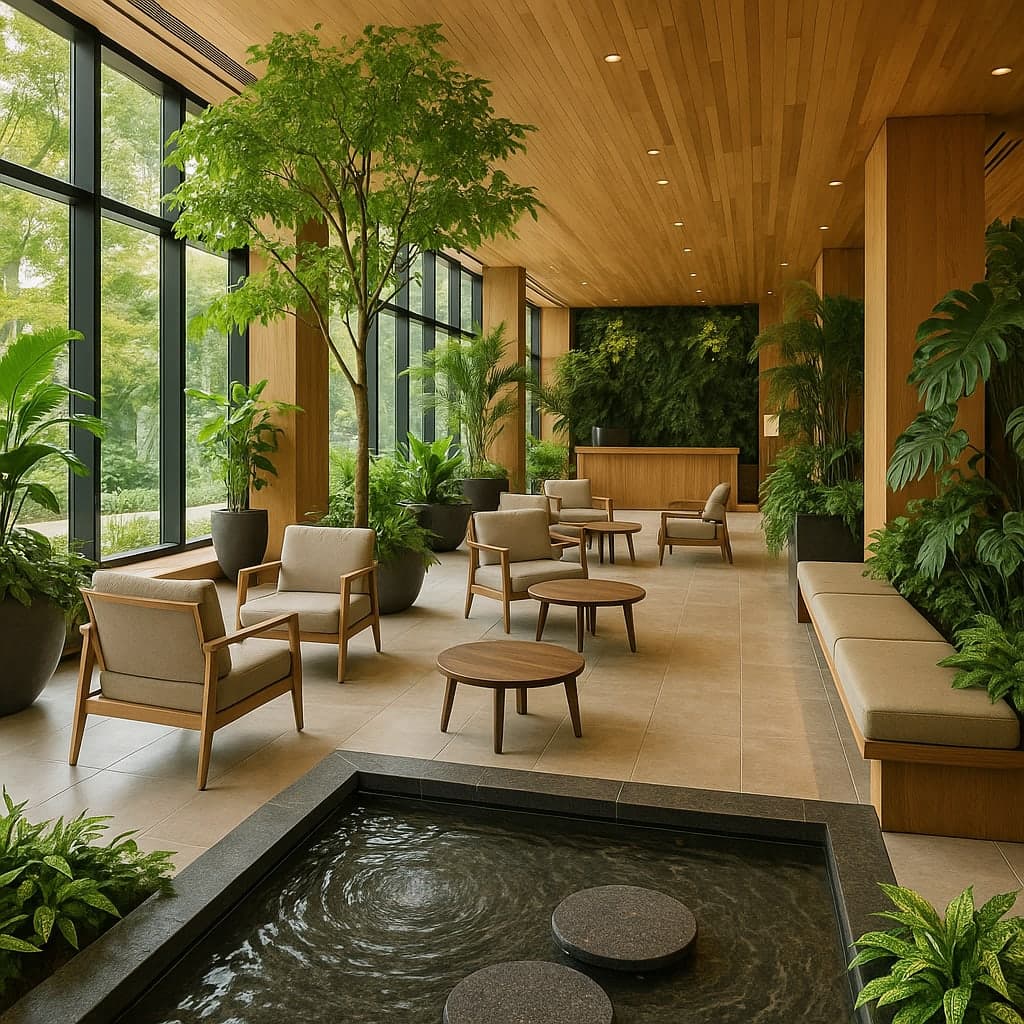 Como o design biofílico está mudando a hotelaria